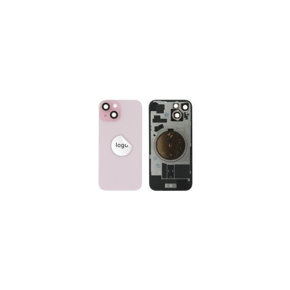 For iPhone/iPad (AP150024PIP) Rear Cover - Pink (Pulled incl middle frame), for model iPhone 15 (with buttons and without smallparts) - Smartphone Covers & Frames - Smartphone - Techbox