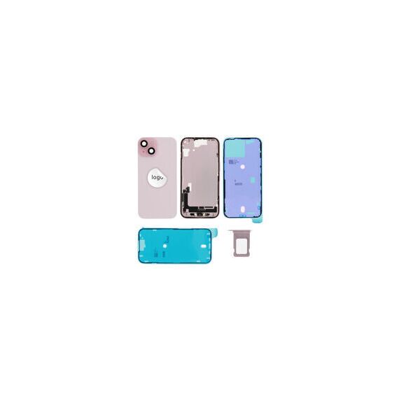 For iPhone/iPad (AP150024PIPSP) Rear Cover - Pink (Pulled incl middle frame), for model iPhone 15 (incl. smallparts) | Techbox