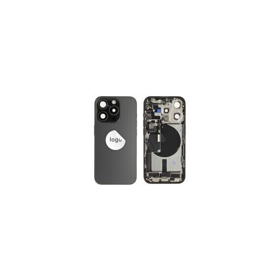 For iPhone/iPad (AP15P0024BPSP-C) Rear Cover (Pulled C) incl. small parts - Black, For iPhone 15 Pro - Smartphone Covers & Frames - Smartphone - Techbox