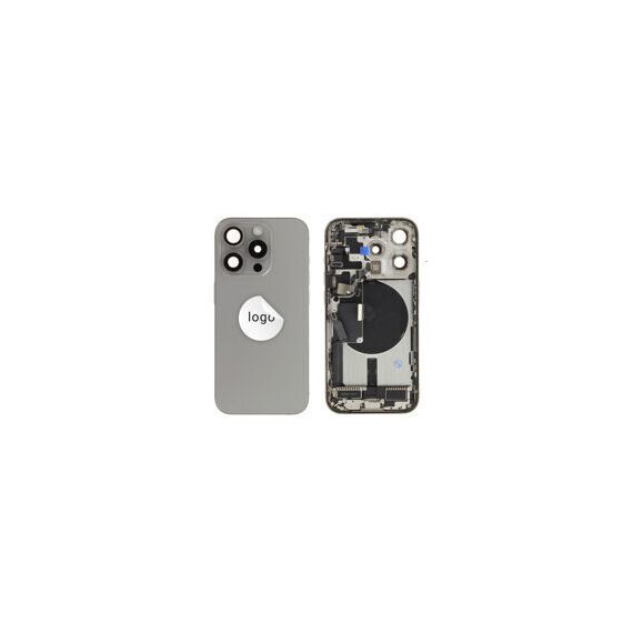For iPhone/iPad (AP15P0024GRPSP-B) Rear Cover (Pulled B) incl. small parts - Grey, For iPhone 15 Pro - Smartphone Covers & Frames - Smartphone - Techbox