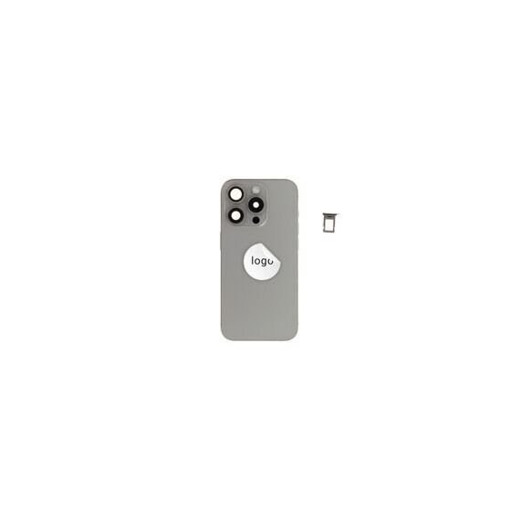 For iPhone/iPad (AP15P0024GRPSP-B) Rear Cover (Pulled B) incl. small parts - Grey, For iPhone 15 Pro - Smartphone Covers & Frames - Smartphone - Techbox