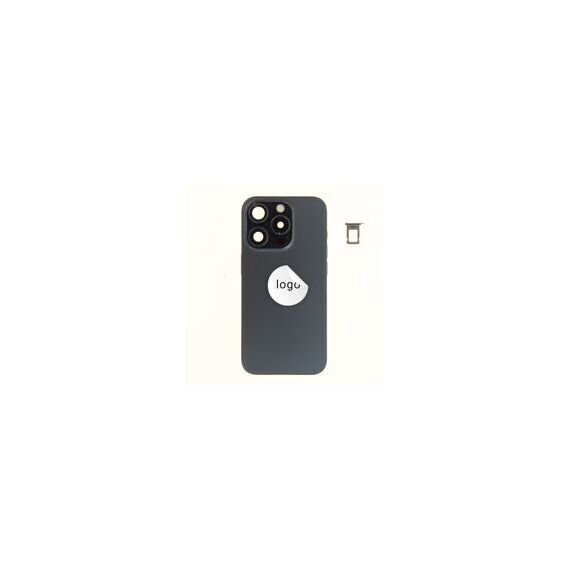 For iPhone/iPad (AP15P24BLPSP) Rear Cover - Blue Titanium (Pulled incl middle frame), for model iPhone 15 Pro (incl. smallparts) - Smartphone Covers & Frames - Smartphone - Techbox