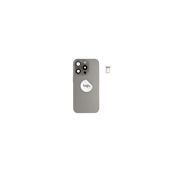 For iPhone/iPad (AP15P24GRPSP) Rear Cover - Natural Titanium (Pulled incl middle frame), for model iPhone 15 Pro (incl. smallparts) - Smartphone Covers & Frames - Smartphone - Techbox