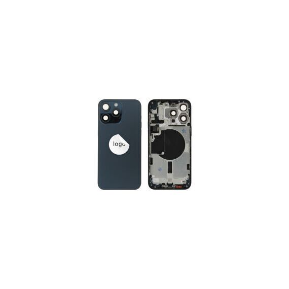 For iPhone/iPad (AP15PM24BLP) Rear Cover - Blue Titanium (Pulled incl middle frame), for model iPhone 15 Pro Max (with buttons and without smallparts) - Smartphone Covers & Frames - Smartphone - Techbox