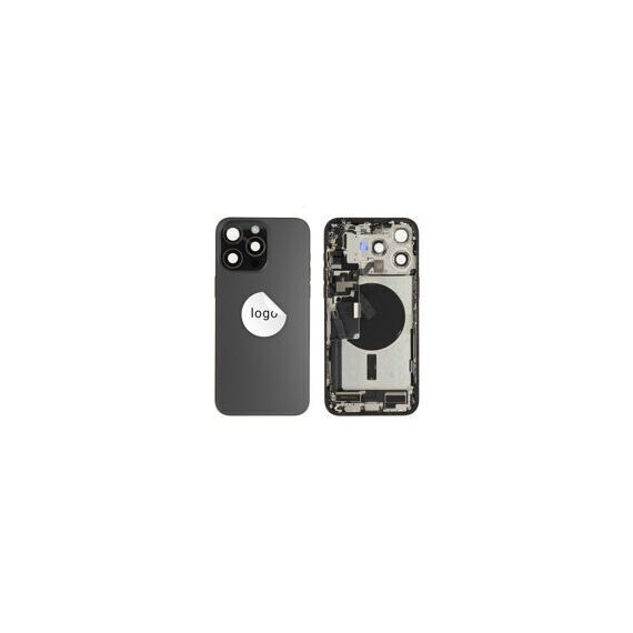 For iPhone/iPad (AP15PM24BPSP) Rear Cover - Black Titanium (Pulled incl middle frame), for model iPhone 15 Pro Max (incl. smallparts) - Smartphone Covers & Frames - Smartphone - Techbox