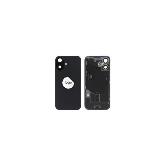 For iPhone/iPad (AP160024BPSP-C) Rear Cover (Pulled C) incl. small parts - Black, For iPhone 16 - Smartphone Covers & Frames - Smartphone - Techbox
