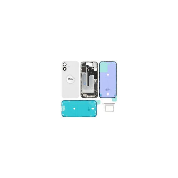 For iPhone/iPad (AP160024WPSP-C) Rear Cover (Pulled C) incl. small parts - White, For iPhone 16 - Smartphone Covers & Frames - Smartphone - Techbox
