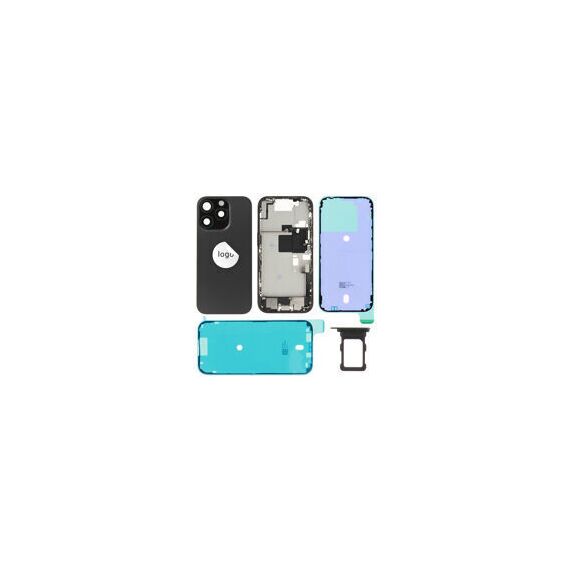 For iPhone/iPad (AP16P0024BPSP-B) Rear Cover (Pulled B) incl. small parts - Black, For iPhone 16 Pro - Smartphone Covers & Frames - Smartphone - Techbox