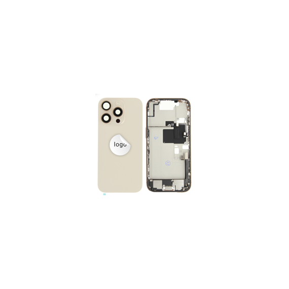 For iPhone/iPad (AP16P0024GOPSP) Rear Cover (Pulled A) incl. small parts - Cream, For iPhone 16 Pro - Smartphone Covers & Frames - Smartphone - Techbox