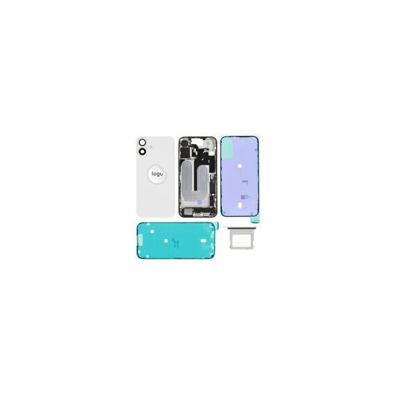 For iPhone/iPad (AP16PL0024WPSP-B) Rear Cover (Pulled B) incl. small parts - White, For iPhone 16 Plus - Smartphone Covers & Frames - Smartphone - Techbox