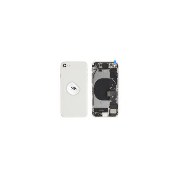 For iPhone/iPad (APSE0024WPSP) Rear Cover (Pulled A) incl. small parts - White, For iPhone SE (2022) - Smartphone Covers & Frames - Smartphone - Techbox