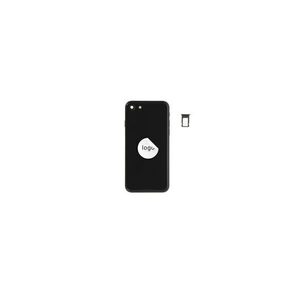 For iPhone/iPad (APSE200024BPSP-C) Rear Cover (Pulled C) incl. small parts - Black, For iPhone SE (2020) | Techbox