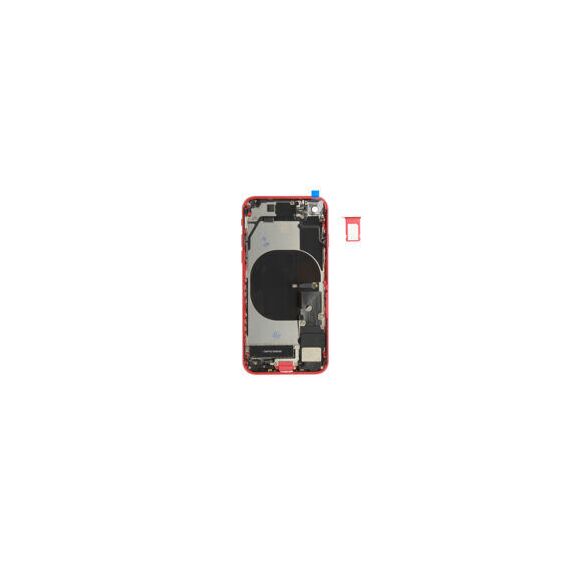 For iPhone/iPad (APSE200024RPSP-B) Rear Cover (Pulled B) incl. small parts - Red, For iPhone SE (2020) - Smartphone Covers & Frames - Smartphone - Techbox