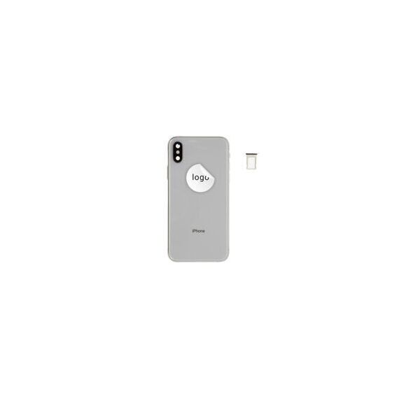 For iPhone/iPad (APXS0024SPSP) Rear Cover (Pulled A) incl. small parts - Silver, For iPhone XS | Techbox