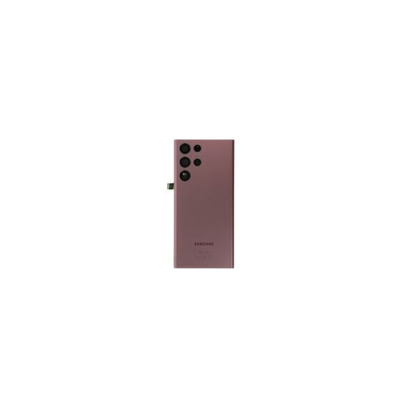 Samsung (GH82-27457B) Back Glass (Original) - Burgundy, Samsung Galaxy S22 Ultra; SM-S908 | Techbox