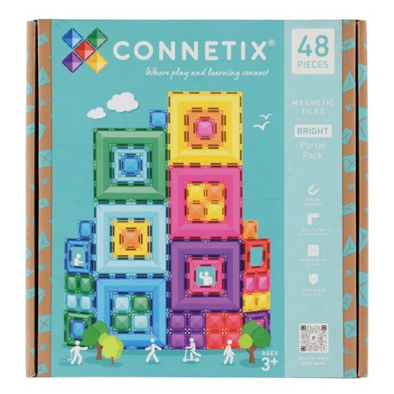 Connetix - Bright Portal Pack - 48 pc (CT-R-00048-PP) / Toys