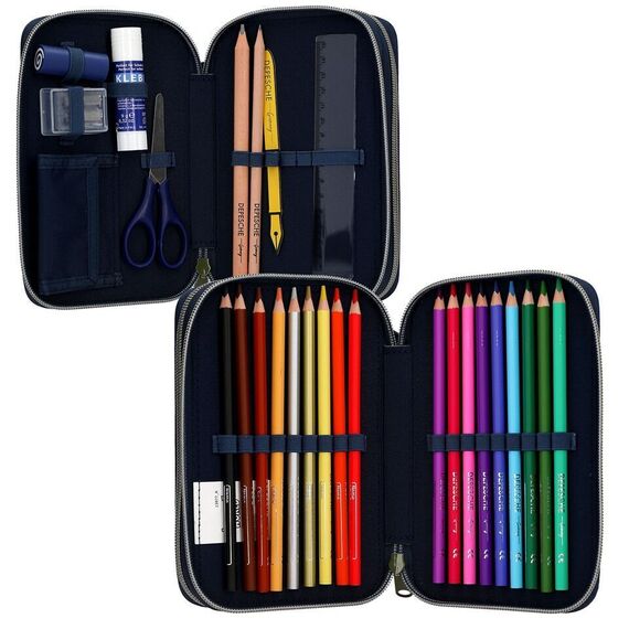 Dino World - Adventure World Double Pencil Case With Snake - Deep Blue / Toys |  Techbox
