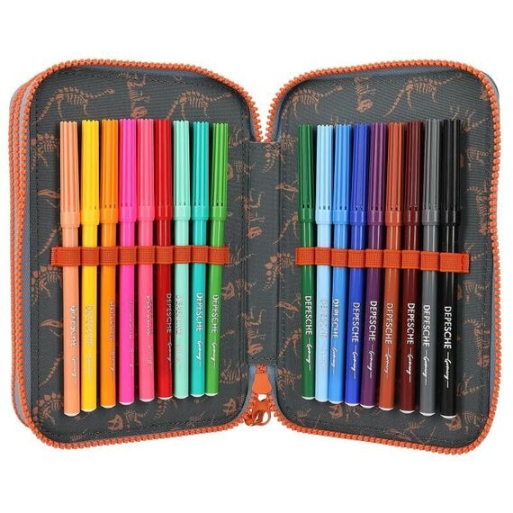 Dino World - Triple Pencil Case ROAR ( 0411756 ) / Toys |  Techbox