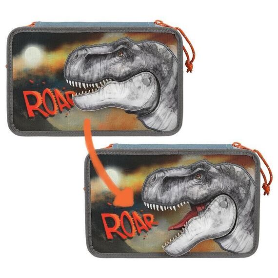 Dino World - Triple Pencil Case ROAR ( 0411756 ) / Toys |  Techbox