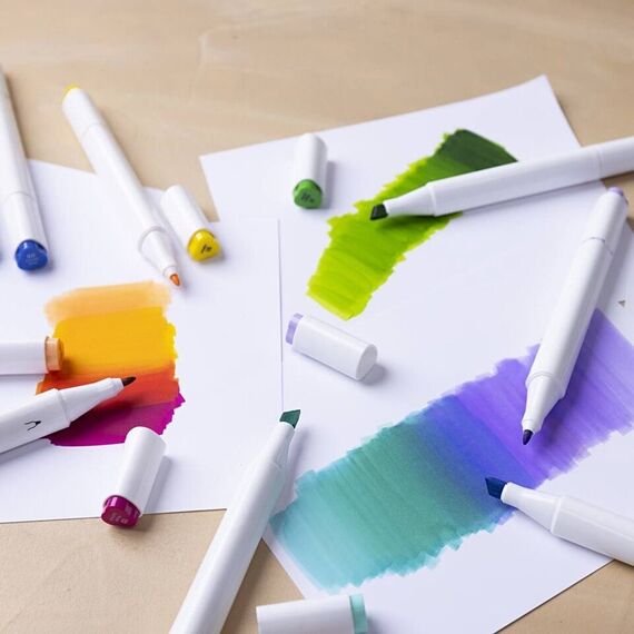 Creativ - Illustration Marker, line 1+8 mm, standard colours, 48pc/ 1 pack - () / Toys