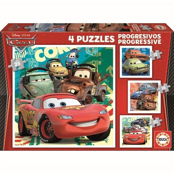 Educa - Puzzle - 12-16-20-25 Cars ( 80-14942) / Toys