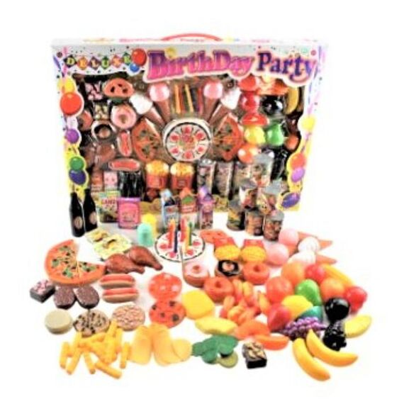 Play Food Birthday Party Set (130 pcs) / Toys