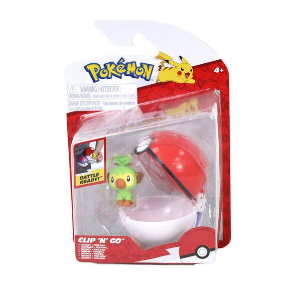 Pokémon - Clip N Go Grookey Poke Ball (PKW4157) / Toys