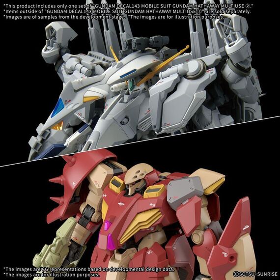 Gundam MSG: Hathaway: The Sorcery of Nymph Circe Gundam Decal143 Mobile suit stickers |  Techbox