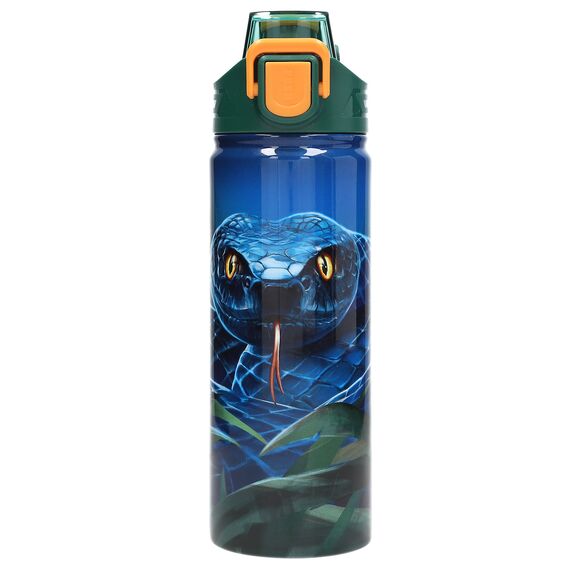 Dino World - Adventure World Drinking Bottle - Blue-Green with Striking Orange Details - 600 ml / Toys