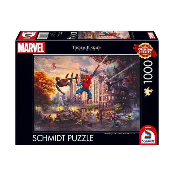 Schmidt - Thomas Kinkade: Marvel - Spider-Man and Friends - The Ultimate Alliance (1000 pieces) / Toys