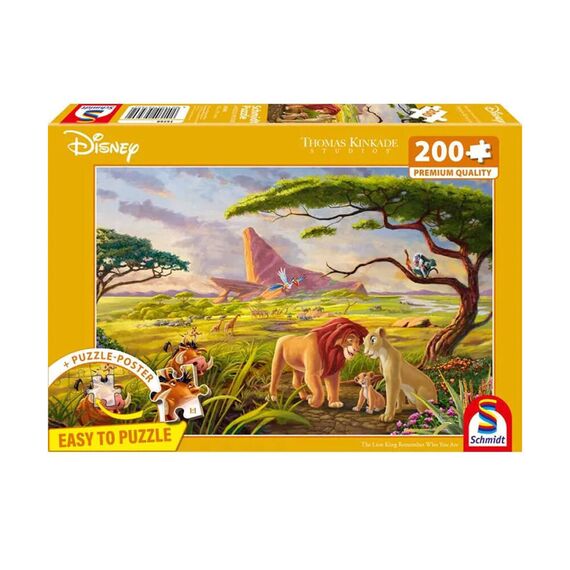 Schmidt - Thomas Kinkade: Disney - The Lion King Remember Who You Are (200 pieces) / Toys