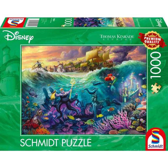Schmidt - Thomas Kinkade: Disney - The Little Mermaid, Ursula (1000 pieces) / Toys