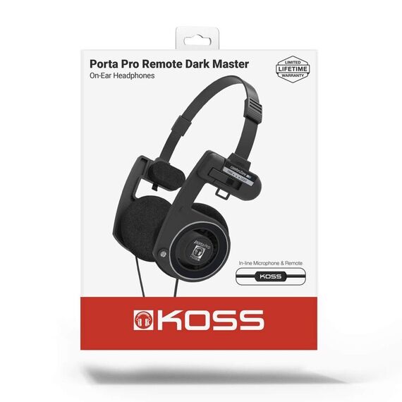 Koss - PortaPro Remote On-Ear Headset, High-Fidelity Sound with Inline Remote / Electronics