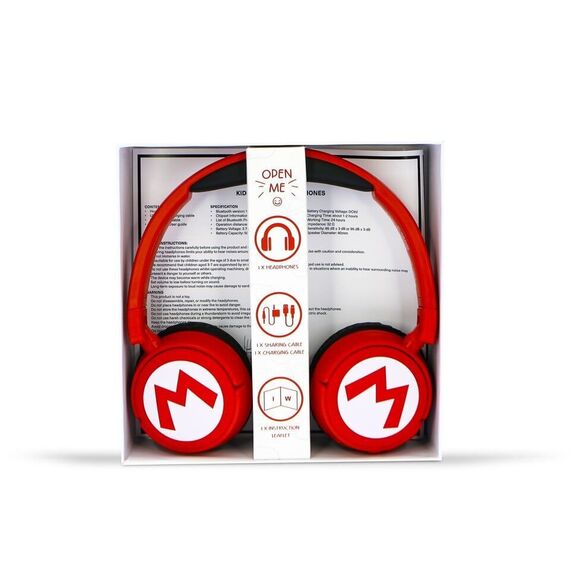OTL - Super Mario Red Kids Wireless Headphones / Toys
