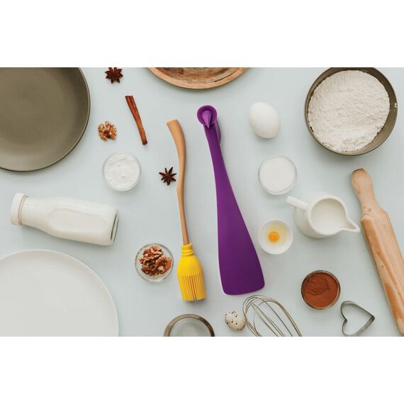 Ototo - Witchin Basting Brush & Spatula - Purple and Yellow / Gadgets