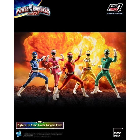 Power Rangers Turbo FigZero Action Figures 1/6 5-Pack Turbo Power Rangers 30 cm - Figurines - Collectibles - Techbox