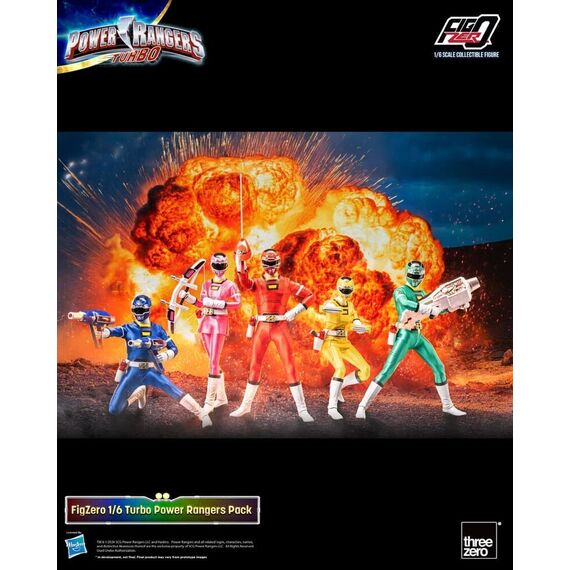 Power Rangers Turbo FigZero Action Figures 1/6 5-Pack Turbo Power Rangers 30 cm - Figurines - Collectibles - Techbox