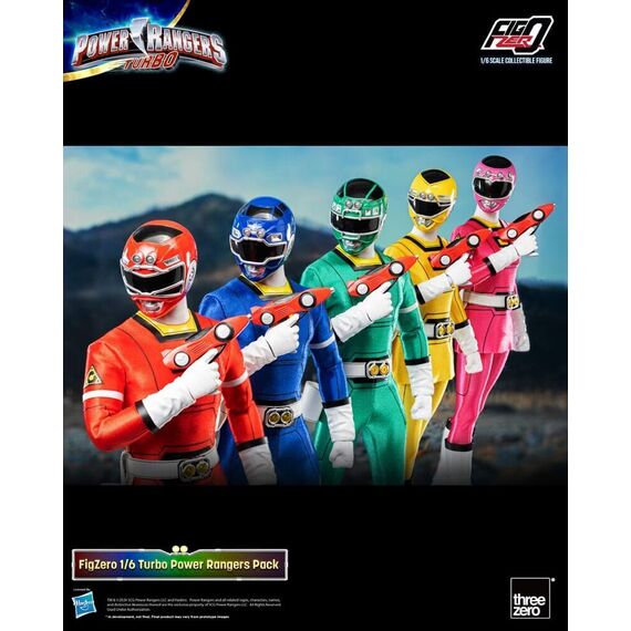Power Rangers Turbo FigZero Action Figures 1/6 5-Pack Turbo Power Rangers 30 cm - Figurines - Collectibles - Techbox