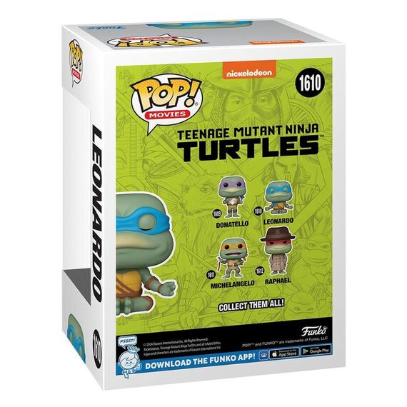 Teenage Mutant Ninja Turtles POP! Movies Vinyl Figure Leonardo(Meditating) 9 cm |  Techbox