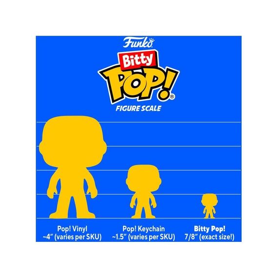 Stranger Things Bitty POP! Vinyl Figure 4-Pack Hopper 2,5 cm - Funko POP - Collectibles - Techbox