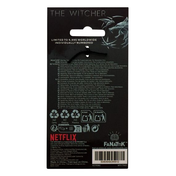 The Witcher Keychain Witcher & Roach Limited Edition |  Techbox