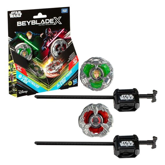 Beyblade X and Star Wars Collab Luke Skywalker 4-80B vs. Darth Vader 4-60B - Figurines - Collectibles - Techbox