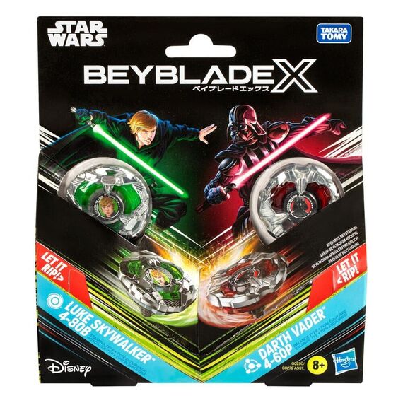 Beyblade X and Star Wars Collab Luke Skywalker 4-80B vs. Darth Vader 4-60B - Figurines - Collectibles - Techbox