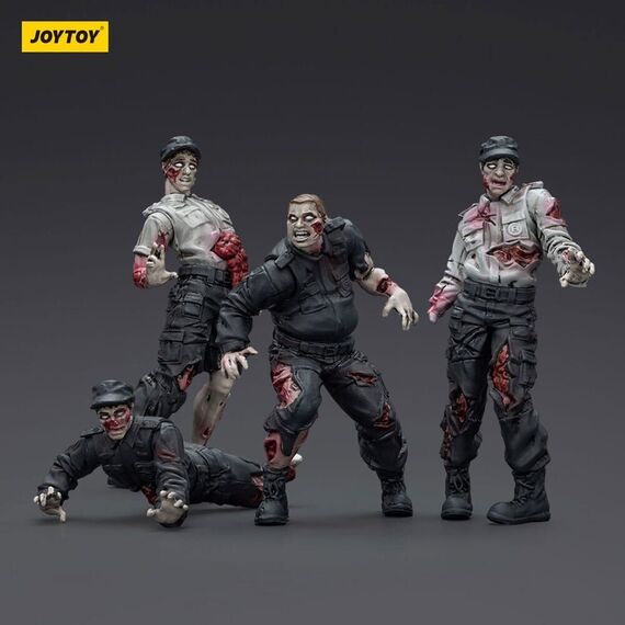 Zombie Dark Source Action Figures 4-Pack Security Guards 8 cm |  Techbox