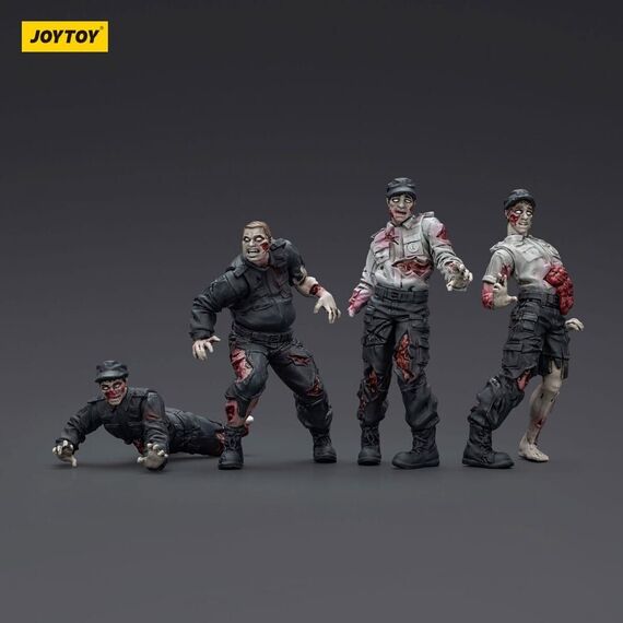 Zombie Dark Source Action Figures 4-Pack Security Guards 8 cm |  Techbox