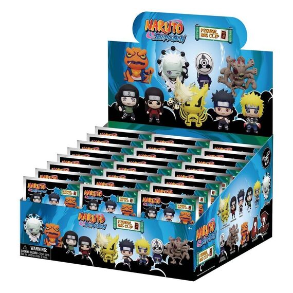 Naruto 3D Foam Bag Clips Series 8 Display (24)