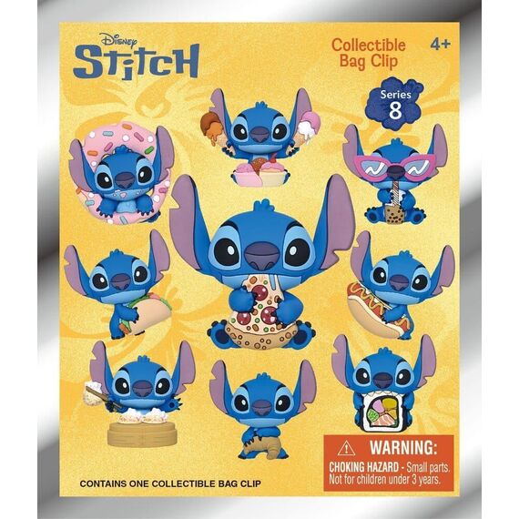 Lilo & Stitch 3D Foam Bag Clips Series 8 Display (24)