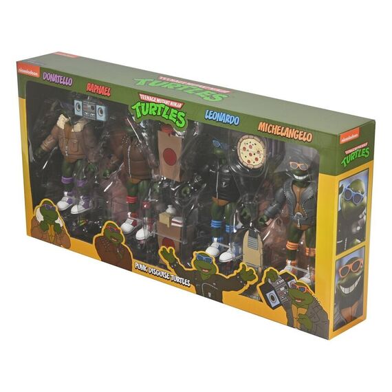 Teenage Mutant Ninja Turtles (Cartoon) Action Figures 4-Pack Punk Turtles 18 cm |  Techbox