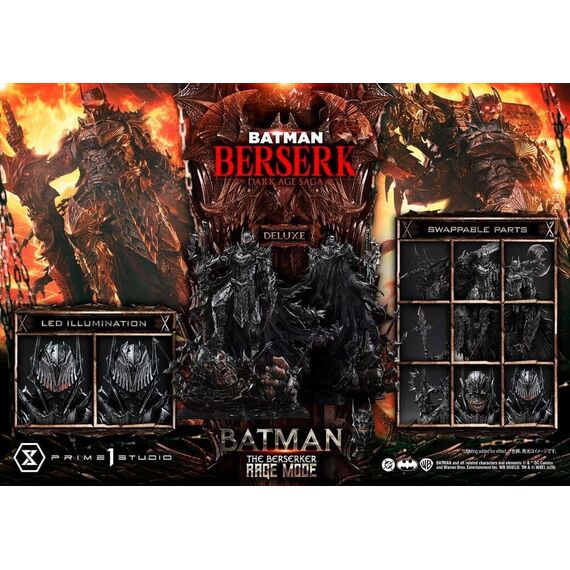 DC Comics Premium Masterline Series Statue 1/4 Batman (Comics) Batman: The Berserker Rage Mode Deluxe Version 93 cm |  Techbox