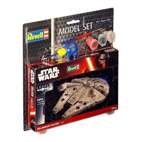 Star Wars Model Kit 1/241 Model Set Millennium Falcon 10 cm